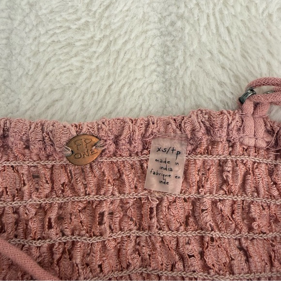 Free People Adella Bralette Dusty Pink Lace - Picture 3 of 3